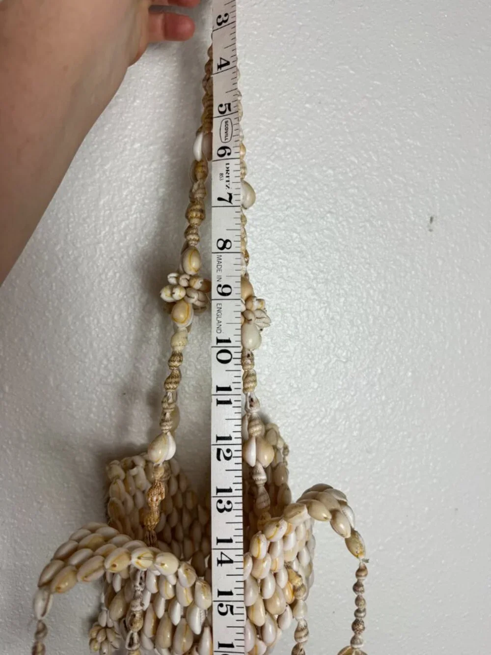 Vintage Seashell Cowrie Hanging Chandelie  2 Tiers 38